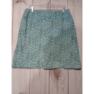 Chaus Skirt Ladies 12 Blue Floral Pencil‎